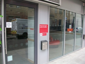 Entrance to office.
